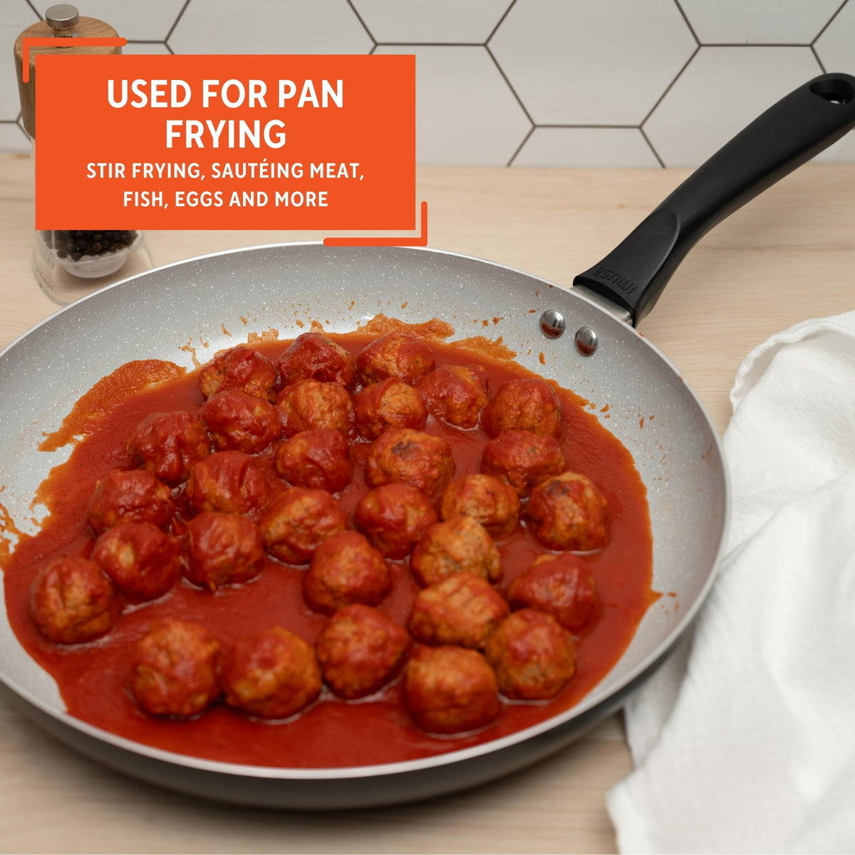 Imusa Premier scratch-resistant coating supports versatile cooking with less sticking