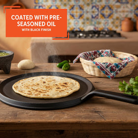 IMUSA comal cooks quesadillas and fajitas evenly