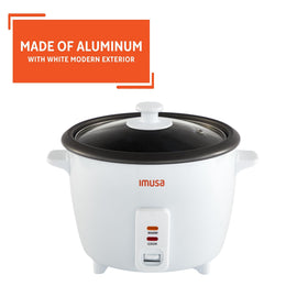 IMUSA rice cooker inner pot with nonstick surface for smooth cleanup.