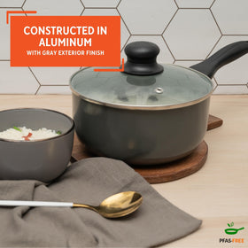 Imusa glass lid with steam vent preserves moisture and flavor