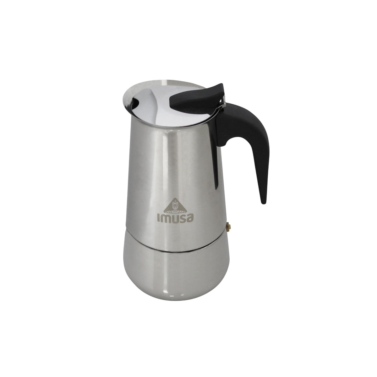 IMUSA 6-cup stovetop espresso coffeemaker front view for quick mornings