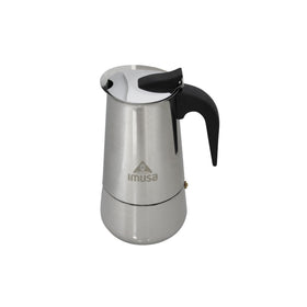 IMUSA 6-cup stovetop espresso coffeemaker front view for quick mornings