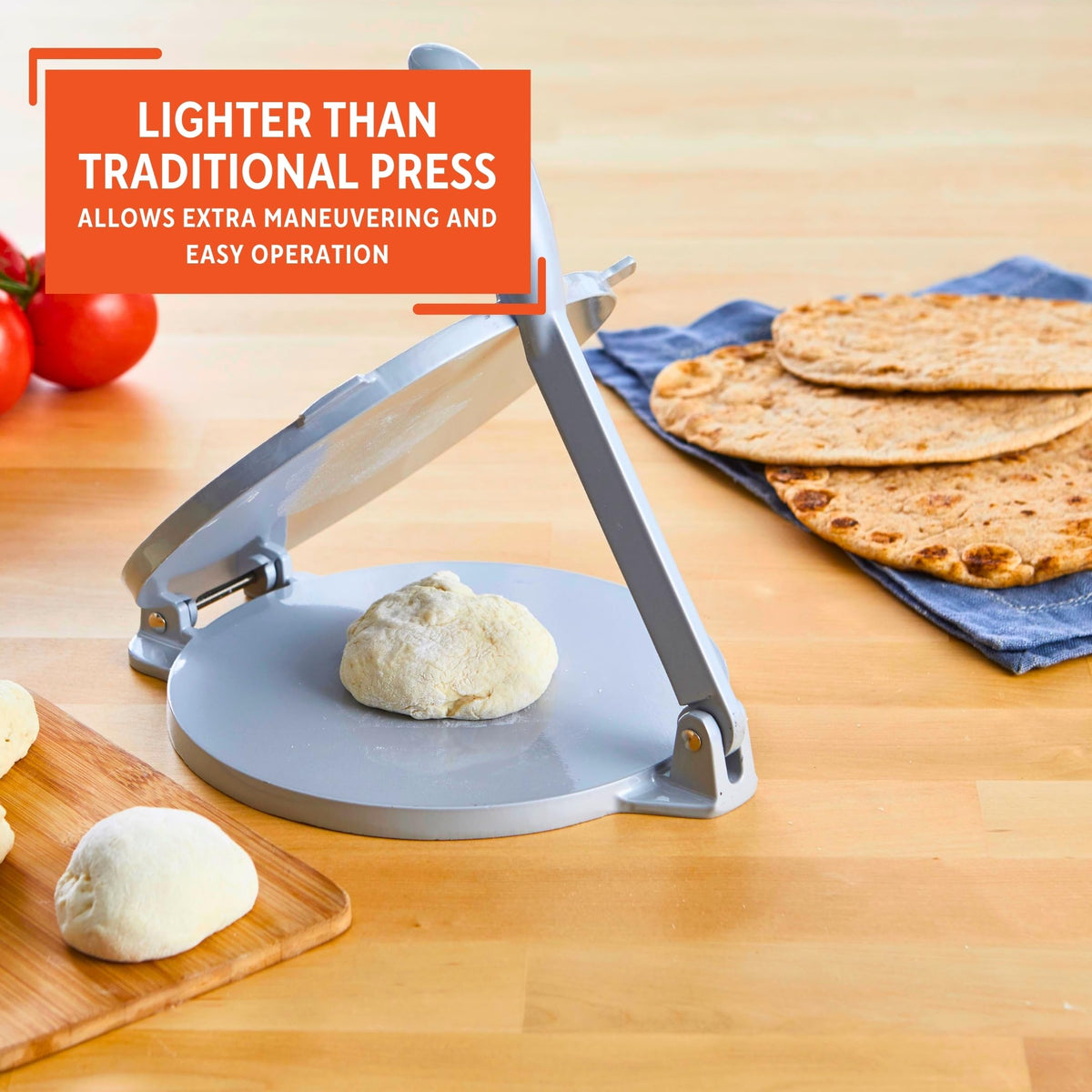 IMUSA homemade tortillas in action illustrate efficient pressing results