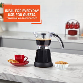 Imusa traditional espresso and Cuban coffee options expand your menu.