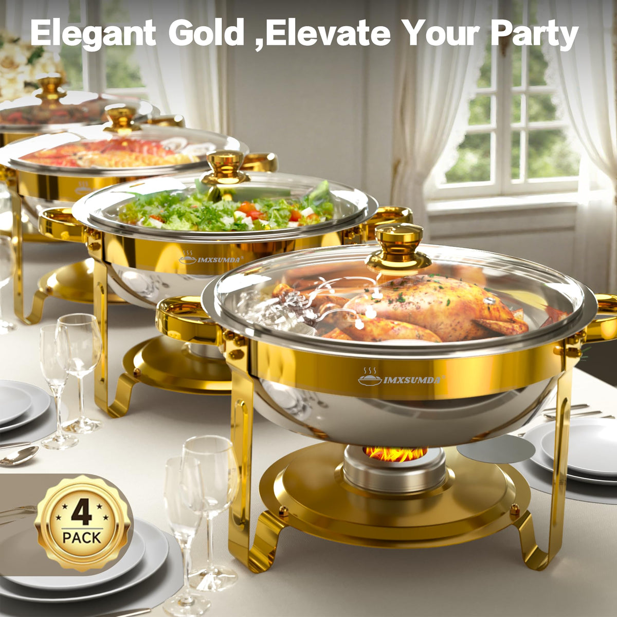 IMXSUMDA crystal-clear lid lets guests preview offerings.