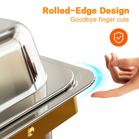 IMXSUMDA rolled-edge design close-up, safer handling during setup.