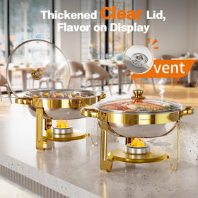 IMXSUMDA vapor circulation system promotes even heat across dishes.