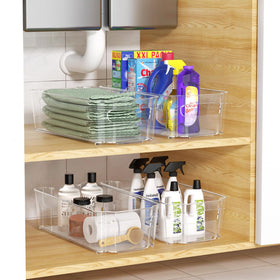 Incostar transparent fridge bins help label items for faster shopping.
