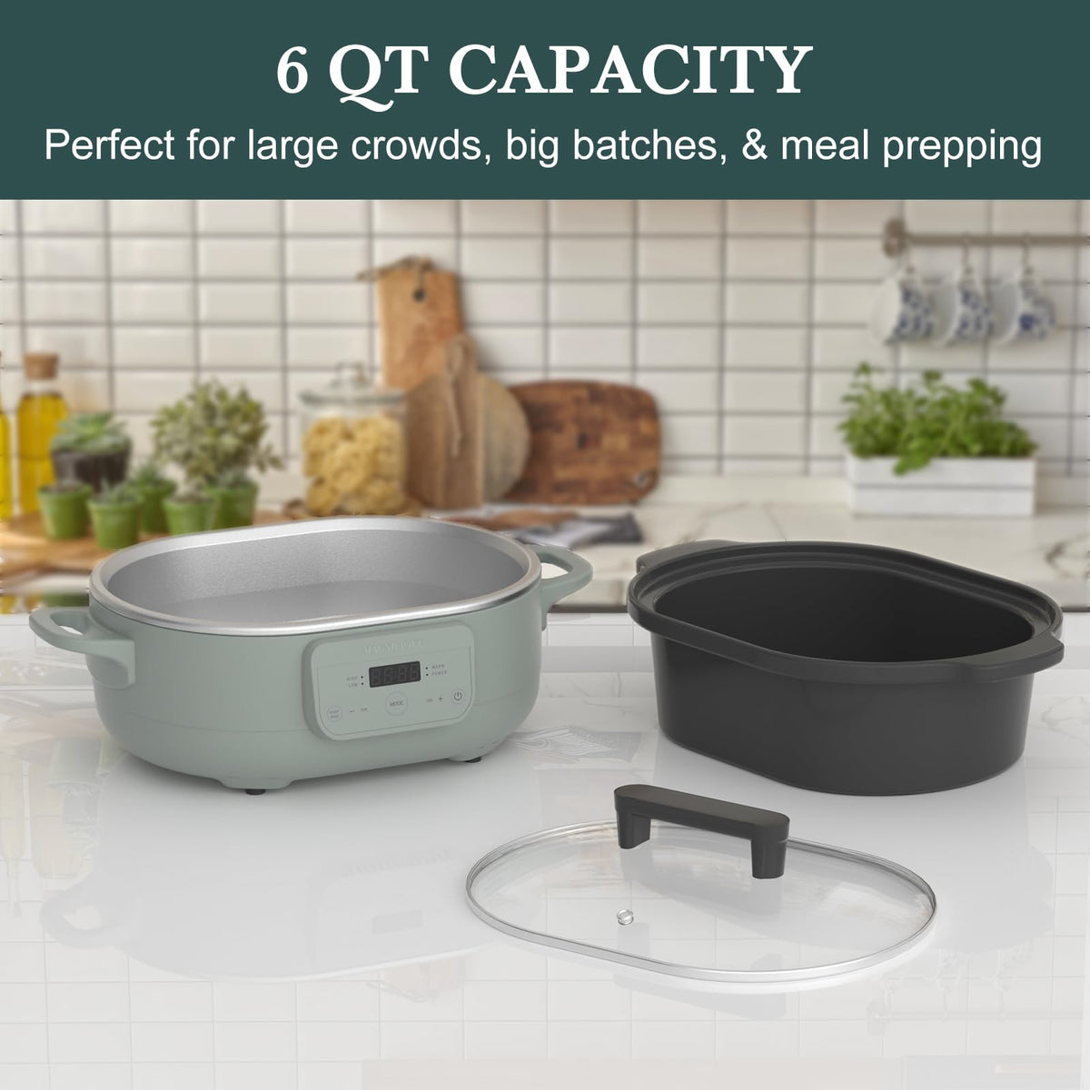 INDY VAC keep-warm feature maintaining a ready-to-serve dish after cooking.