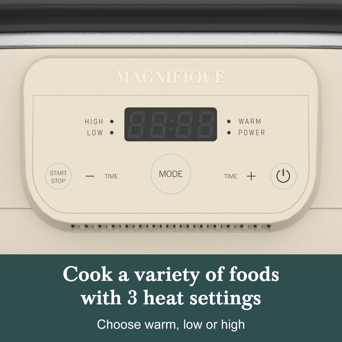 INDY VAC Magnifique 6QT ceramic pot offers durable nonstick coating for easy cleanup.