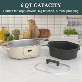 INDY VAC Magnifique 6QT ready-to-serve dishes for casseroles and pasta.