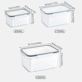 INEDRIMS 1750ml container ideal for larger salad batches and meal prep.