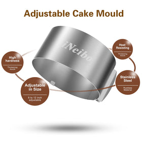 iNeibo ring is dishwasher-safe and oven-safe for versatile baking and easy cleanup.