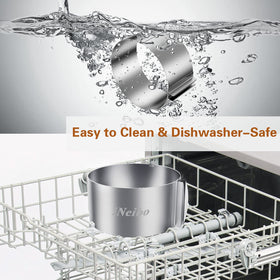 iNeibo stainless steel pastry ring showcases durable, rust-resistant construction.