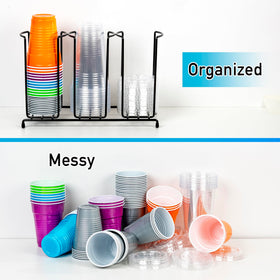 Inevibe anti-slip rubber feet keep the organizer stable on busy surfaces