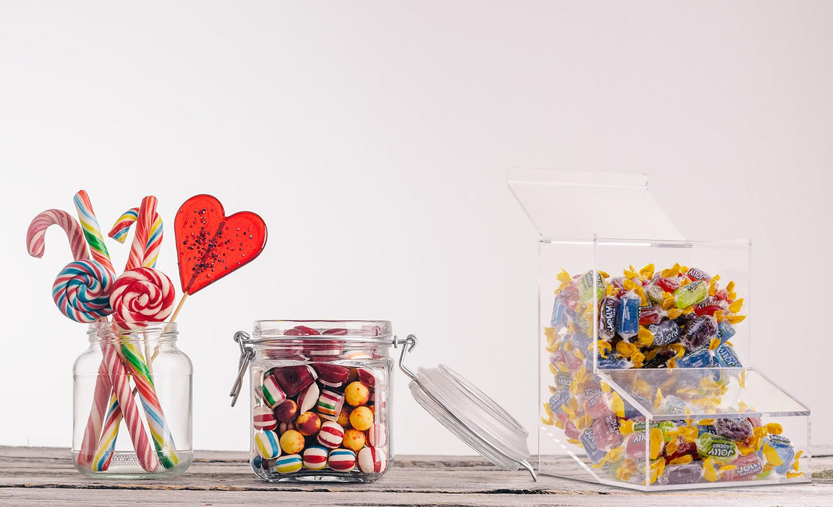 Inevibe Candy Dispenser wall-mount option saves space.
