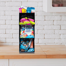 Inevibe Condiment Holder Stand at coffee station organizing creamers and packets.