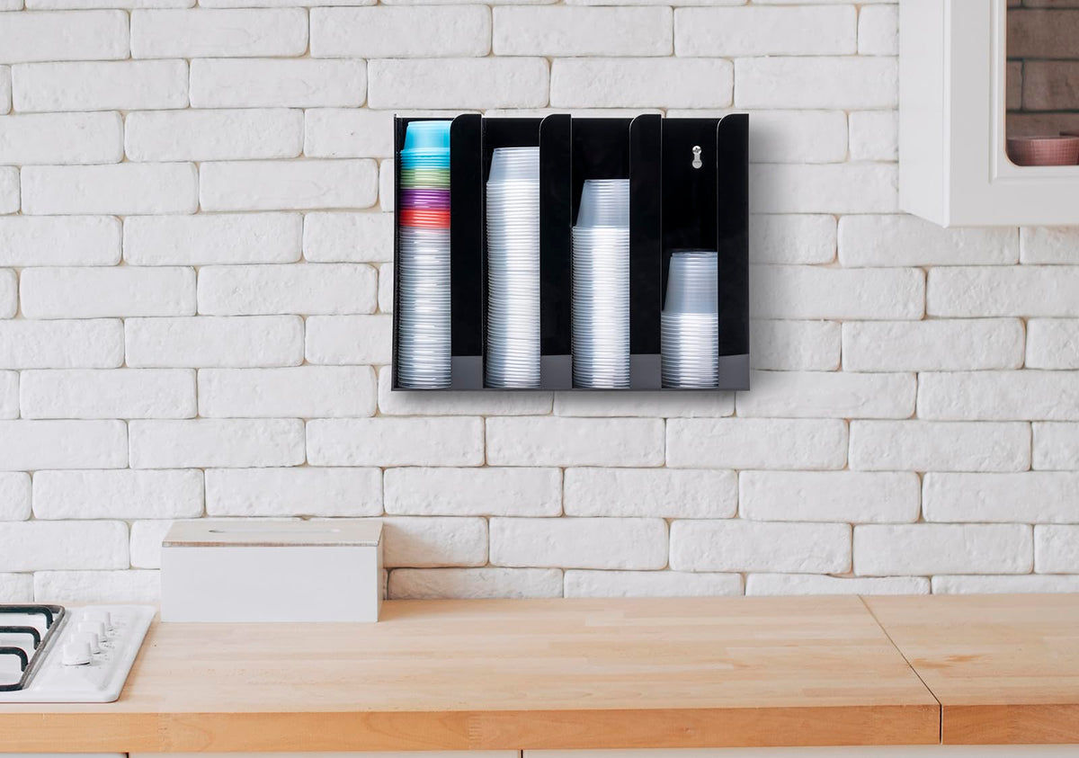Inevibe countertop dispenser with non-slip rubber bumpers prevents sliding during use.