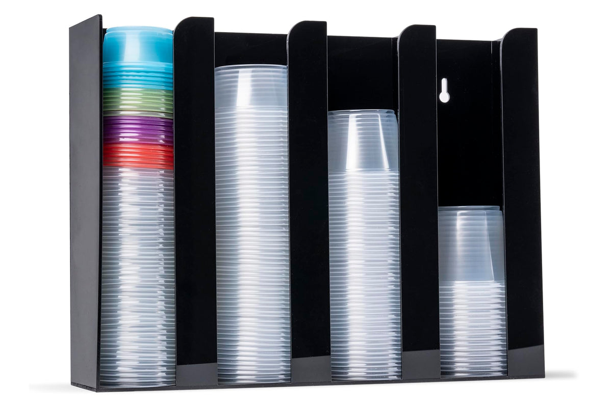 Inevibe portion cup holder overview with four compartments for organized condiment service.