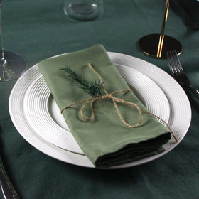 INFEI cotton blend napkin close-up showing soft, durable weave