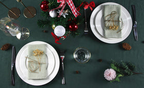 INFEI napkins in green designed for restaurant and home dining