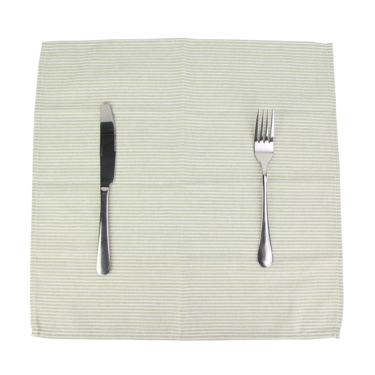 INFEI narrow striped dinner napkins green economy pack display
