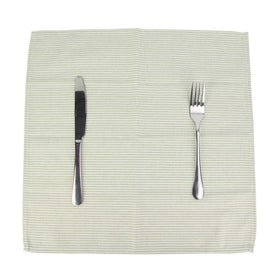 INFEI narrow striped dinner napkins green economy pack display