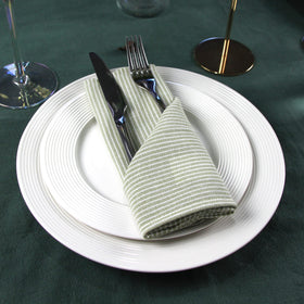 INFEI green napkins set of twelve for elegant table setting