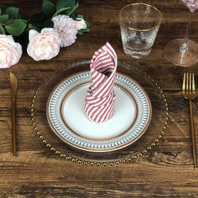 INFEI table setting napkins red for stylish home dining