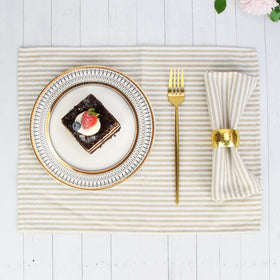 INFEI beige wedding table napkins enhancing formal event settings.