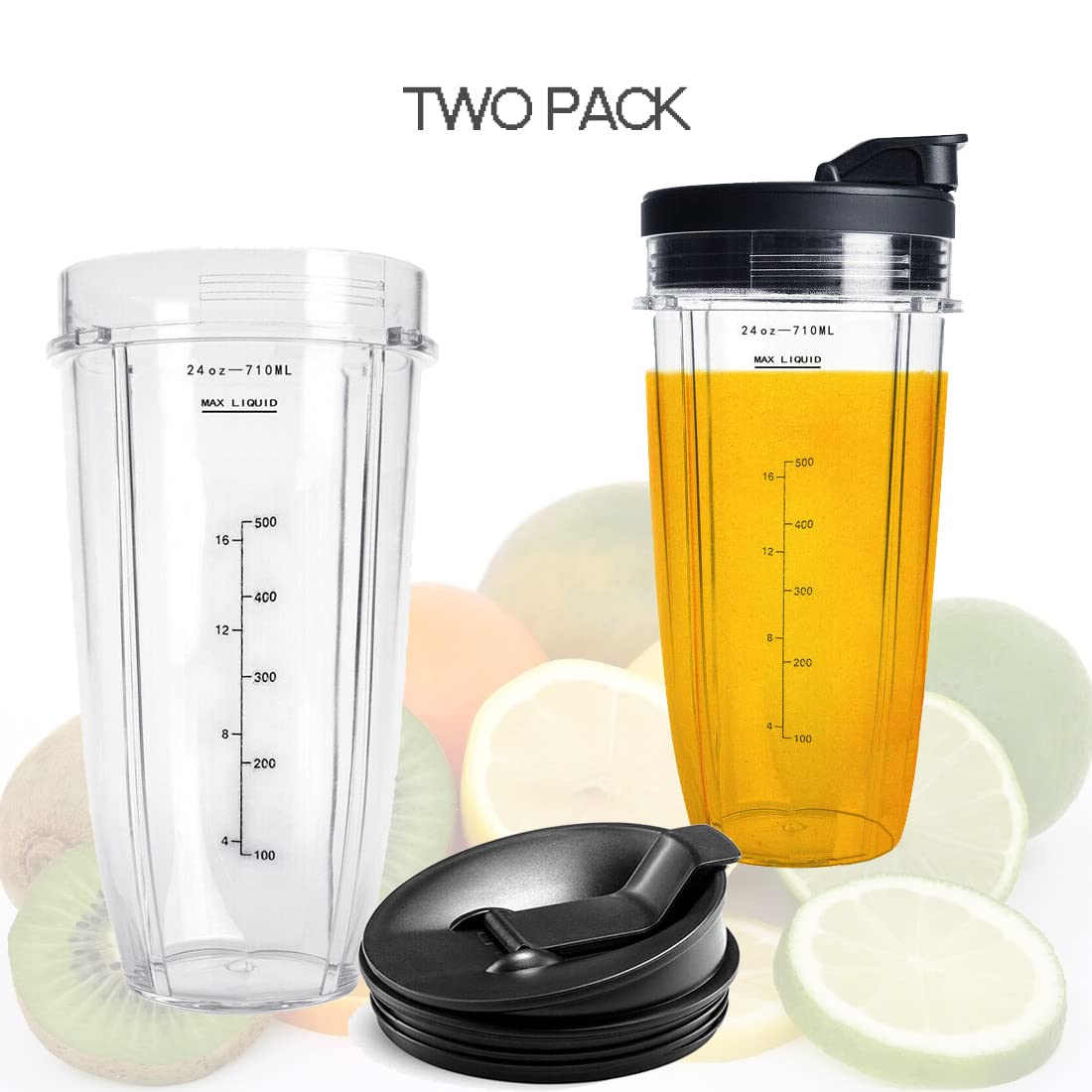 INFIAURO Tritan cups—dishwasher-safe and easy to clean.