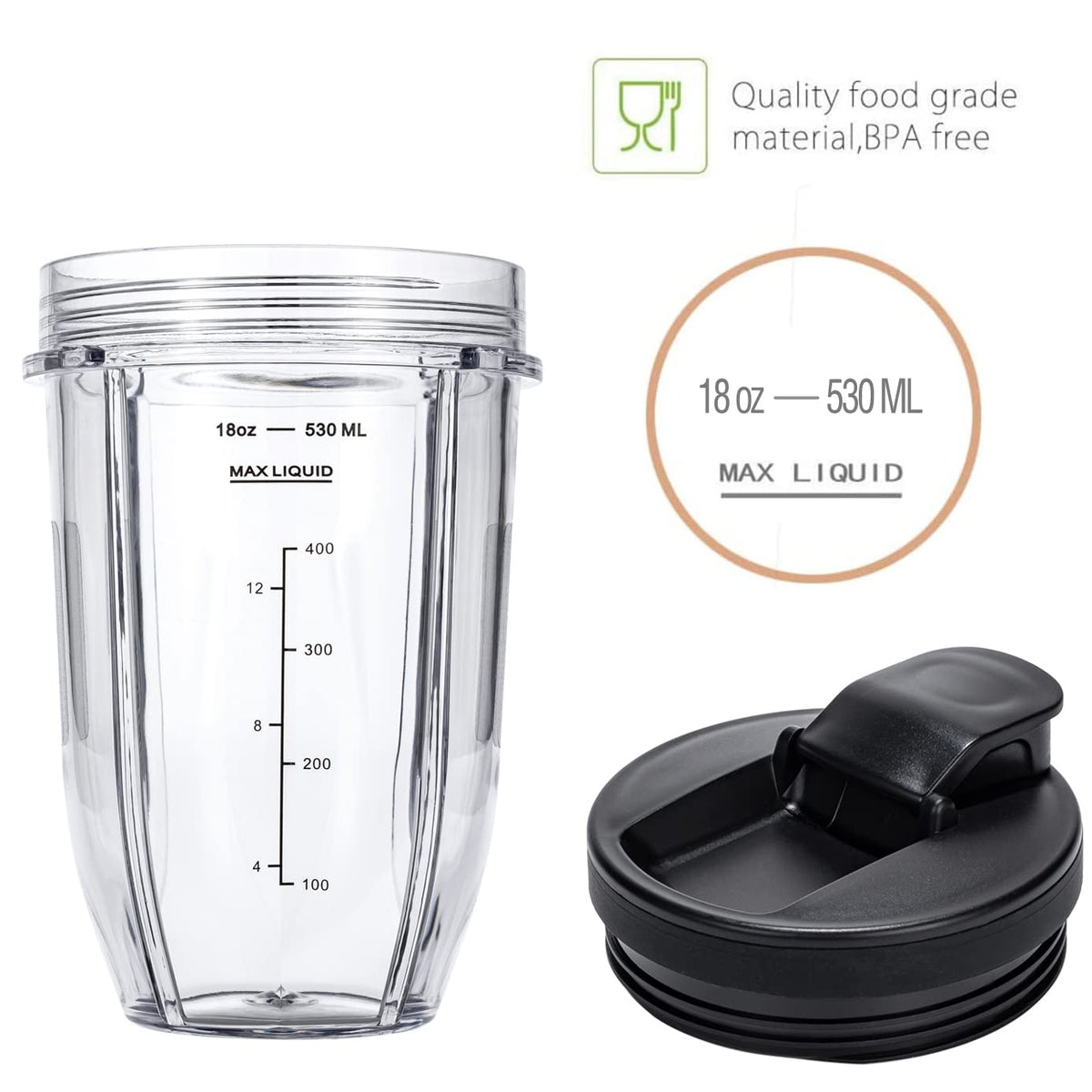 INFIAURO cups compatible with Ninja BN401, BN800, SS101, SS151, Twist iDuo.
