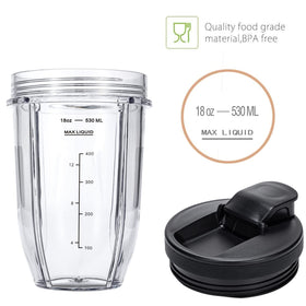 INFIAURO cups compatible with Ninja BN401, BN800, SS101, SS151, Twist iDuo.