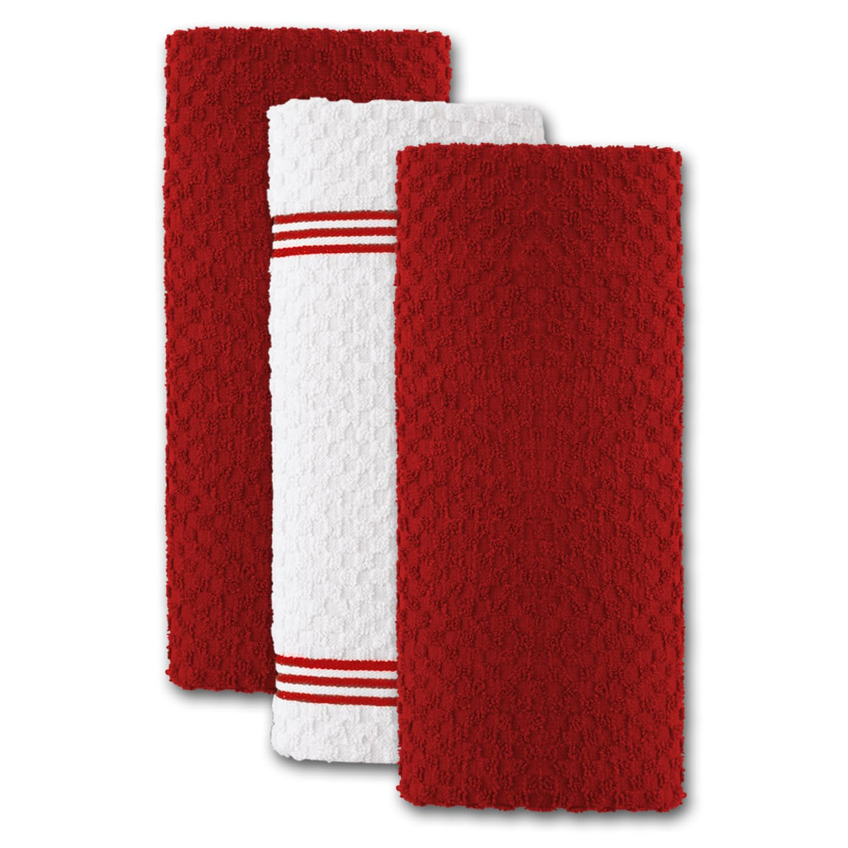 Infinitee Xclusives 3-pack towels in use for daily meal prep and cleanup.