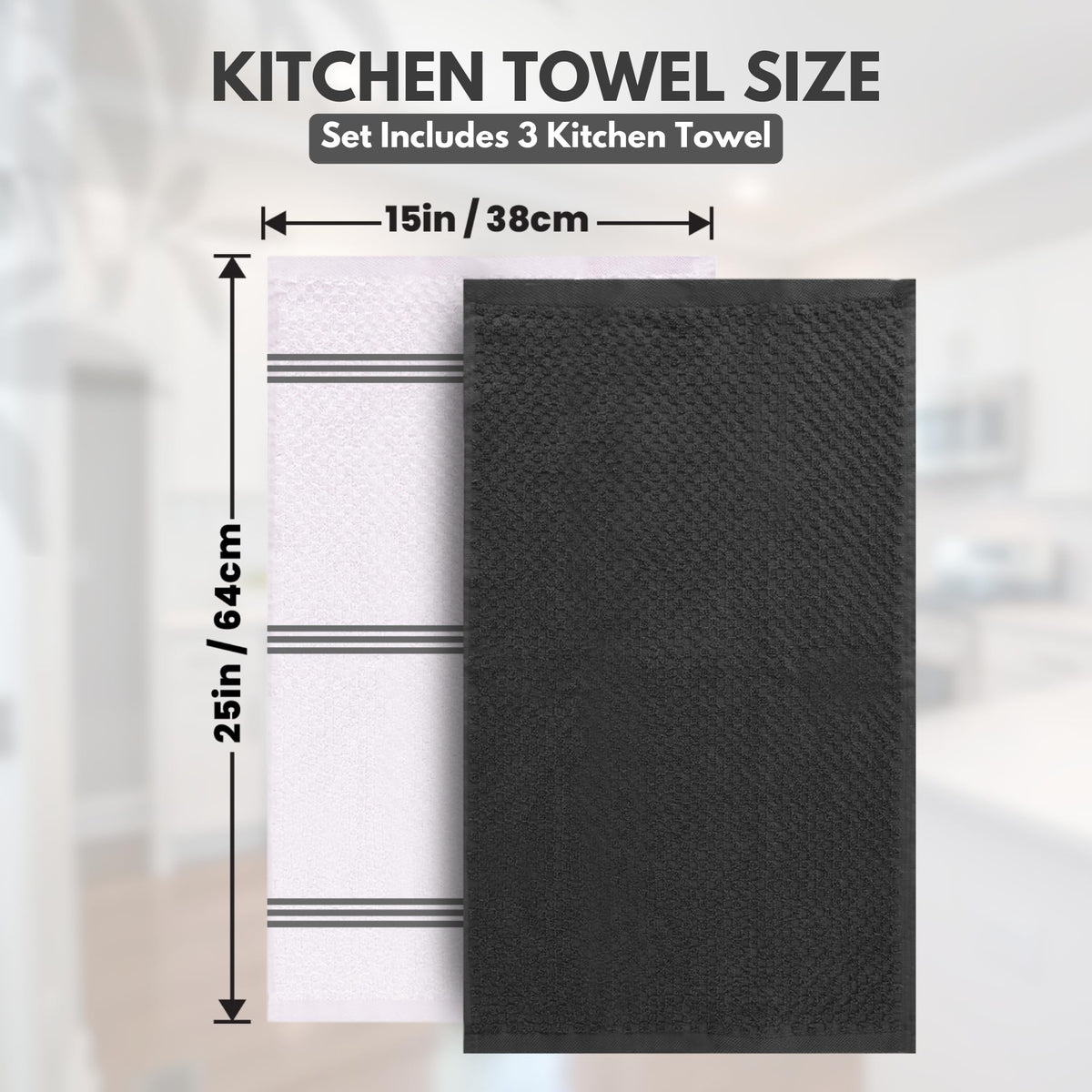 Three-pack set keeps you stocked for kitchen drying tasks.