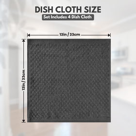 Infinitee Xclusives BCI-certified cotton dishcloth emphasizes eco-friendly material and durable daily use.
