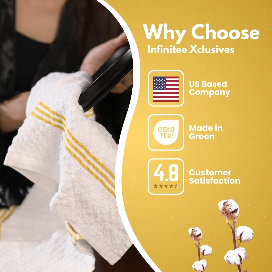 Infinitee Xclusives durable towels designed to withstand frequent washing