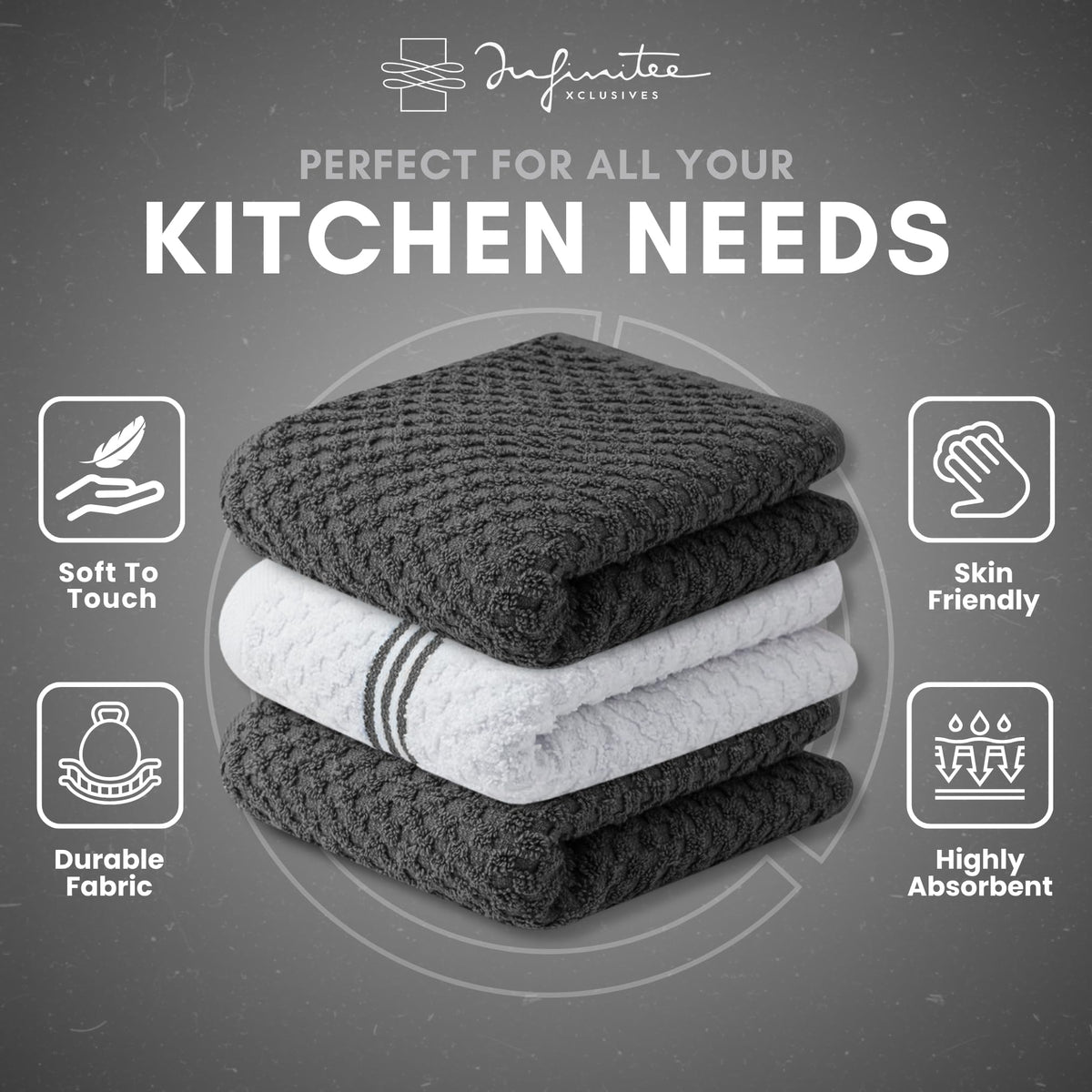 Machine washable and low-heat tumble dry simplifies maintenance.