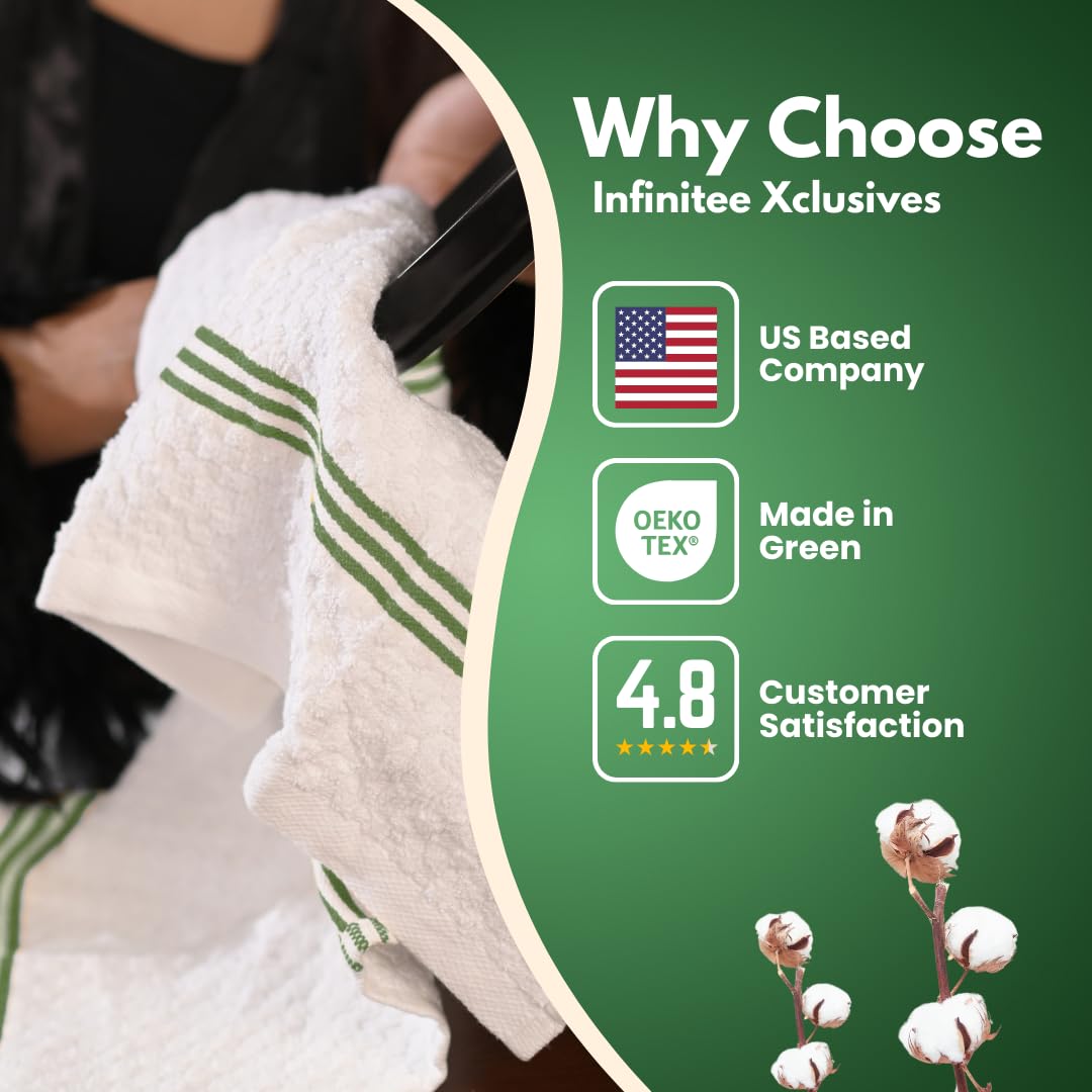 Durable Infinitee Xclusives towels maintain softness after washing.