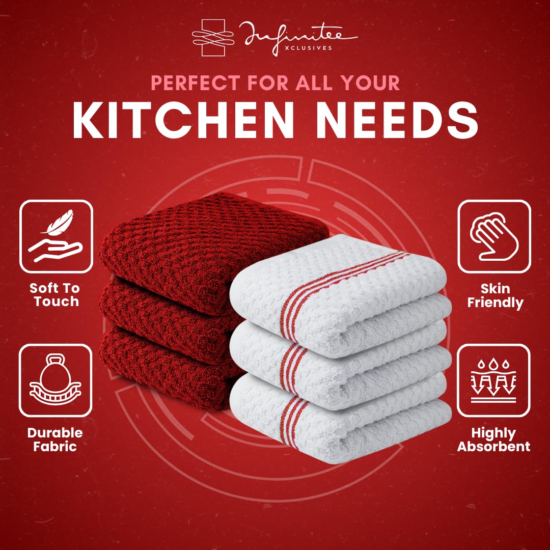 Eco-friendly Infinitee Xclusives kitchen towels reduce paper towel use