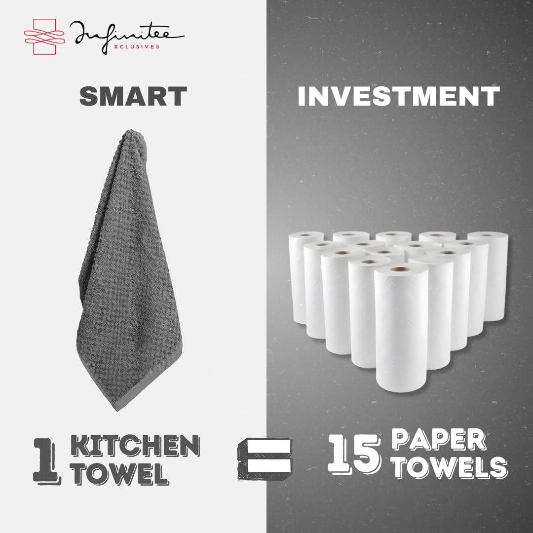Infinitee Xclusives towel in action for efficient dish drying