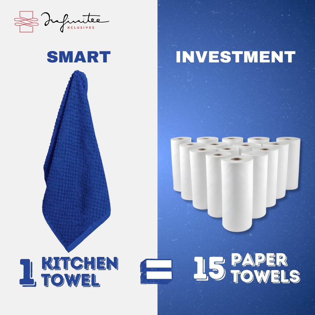 Infinitee Xclusives large 15x25 inch towel; great for drying dishes.