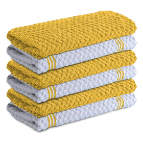 Infinitee Xclusives radiant yellow tea towel for quick kitchen drying