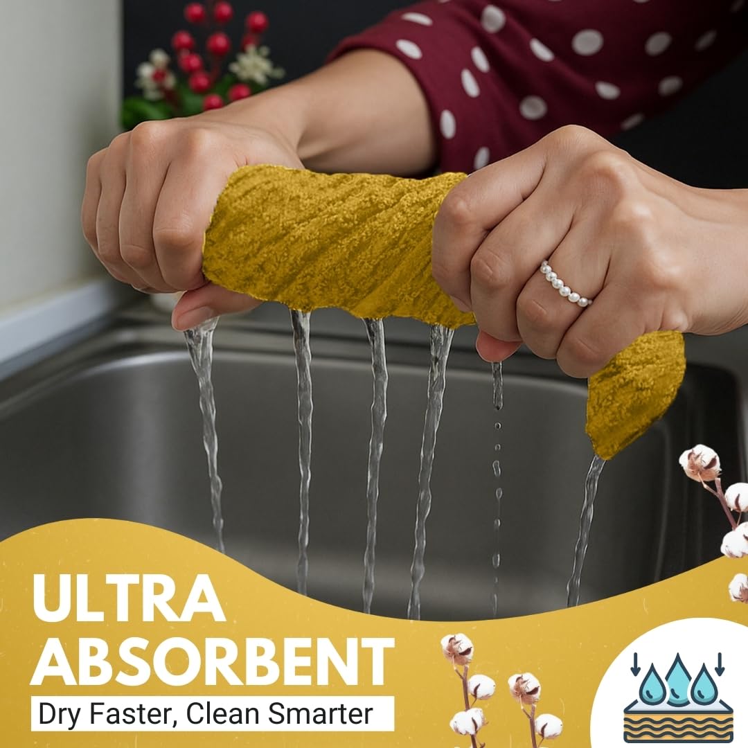 Infinitee Xclusives ultra-soft terry towel ideal for hands and dishes