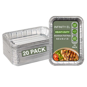 Infinity EL mini shallow foil pan for easy oven-to-table serving.