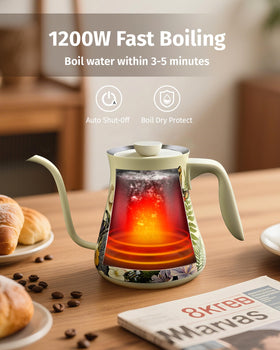 INFOOD auto shut-off and dry-boil protection for safety.
