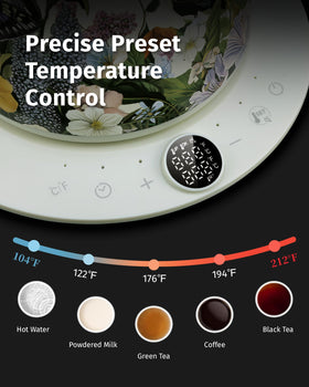 INFOOD 1200W element enables fast 0.8L boiling.
