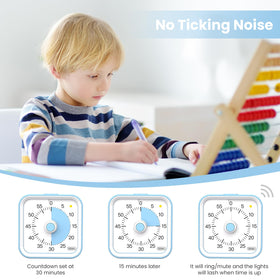 InfPokid visual timer classroom blue promotes transitions and group work efficiency.