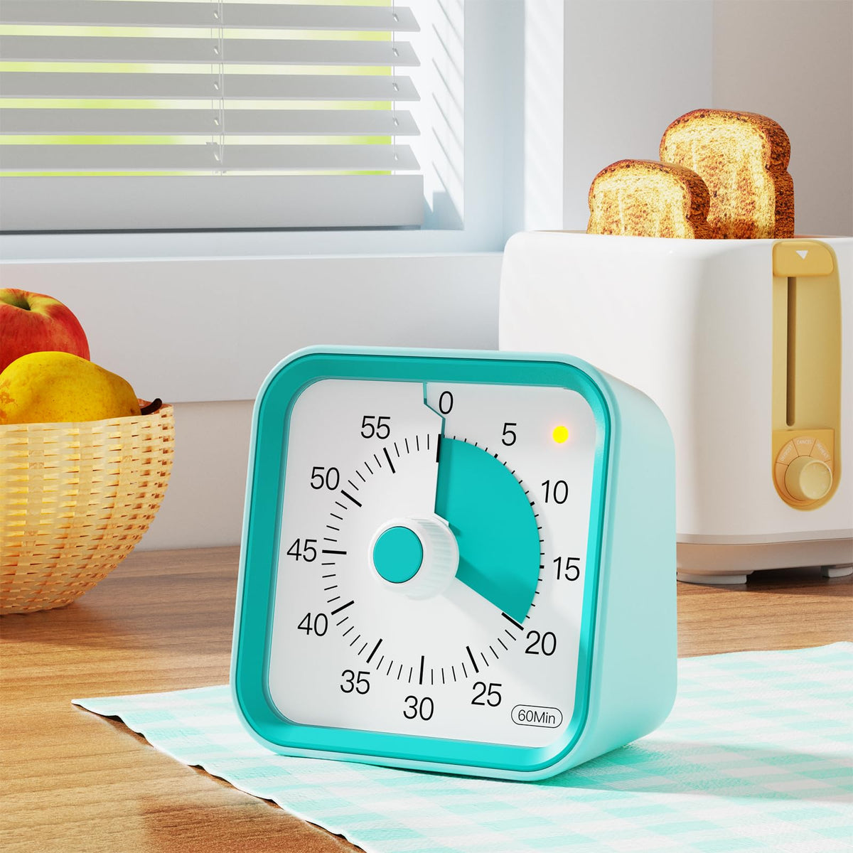 InfPokid green visual timer showing color countdown on display