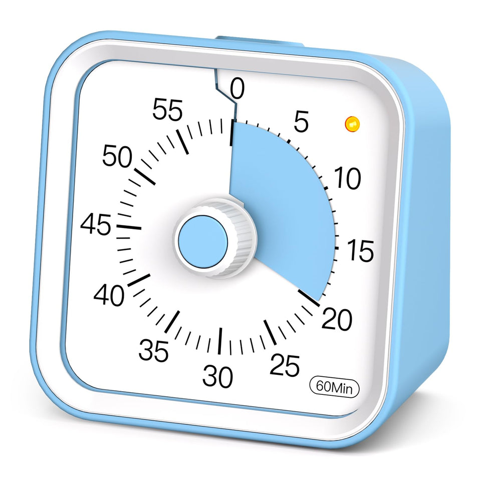 InfPokid visual timer for kids with pause function shows a clear color countdown for classroom use.